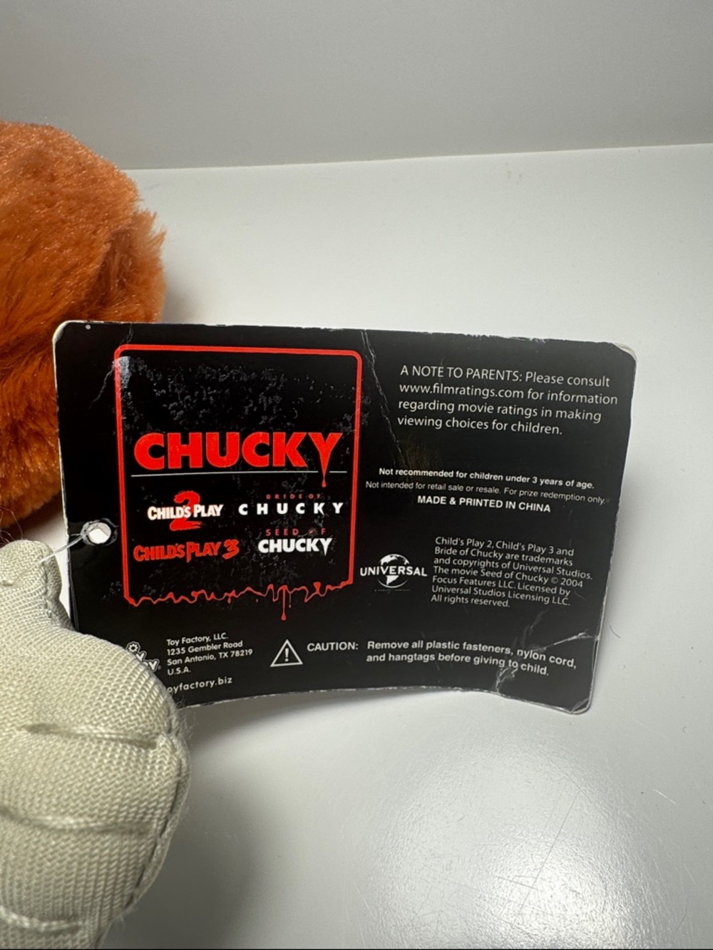 2014 The Seed of Chucky Toy Factory GLEN Plush  13" Universal NWT collector - Picture 3 of 6